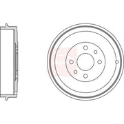 Apec Brake Drum Assembly Rear DRM9523