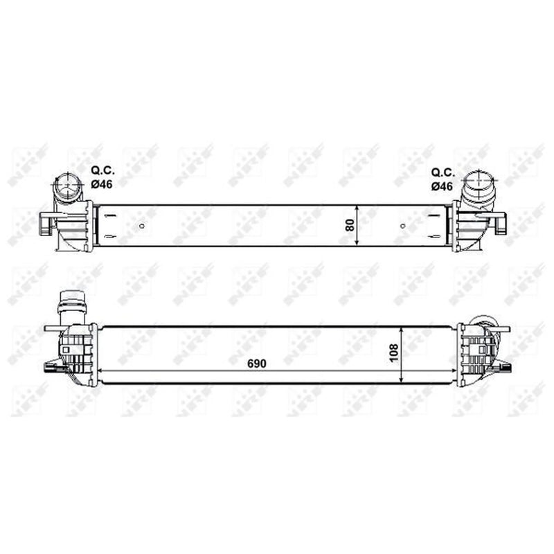 NRF Intercooler (Charge Air Cooler) 30503
