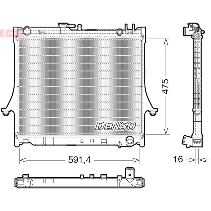 Denso Engine Radiator DRM99016