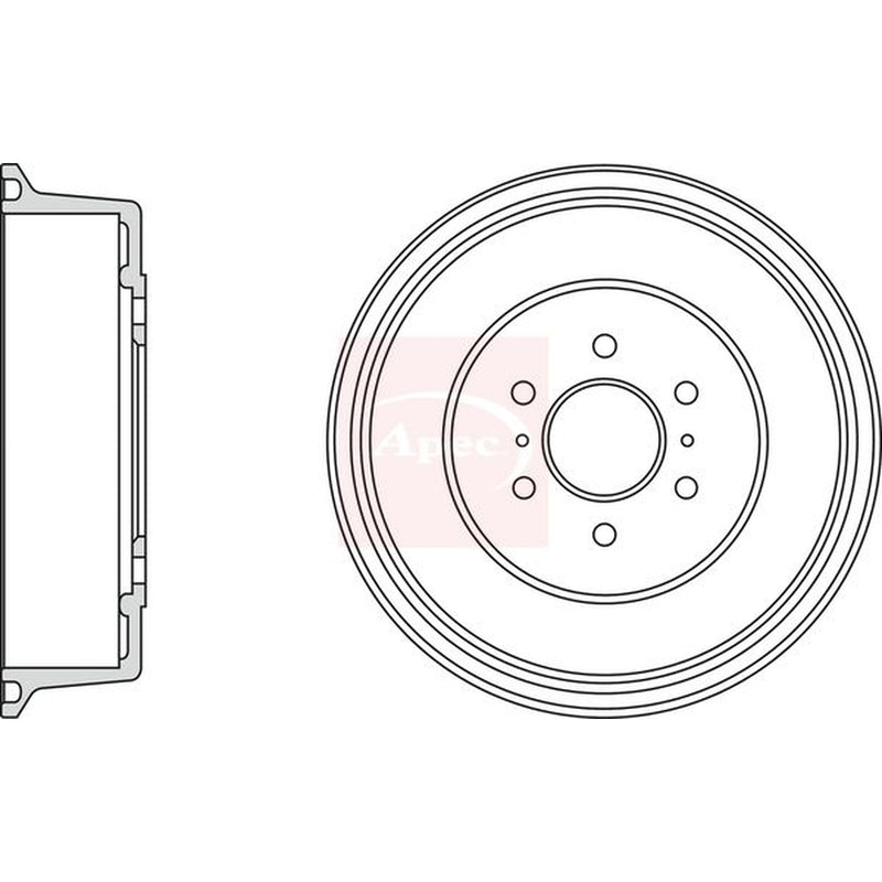 Apec Brake Drum Assembly Rear DRM9995