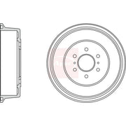 Apec Brake Drum Assembly Rear DRM9995