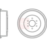 Apec Brake Drum Assembly Rear DRM9995
