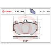 Brembo 4 x Front Brake Pad Set P65016