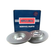 Borg & Beck 2 x Solid Rear Brake Discs BBD5618