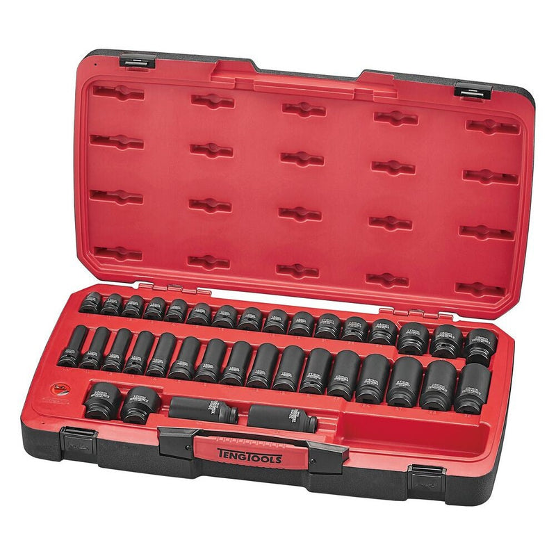Teng Tools Impact Socket Set MECCA PRO 1/2" Drive 40 Pieces