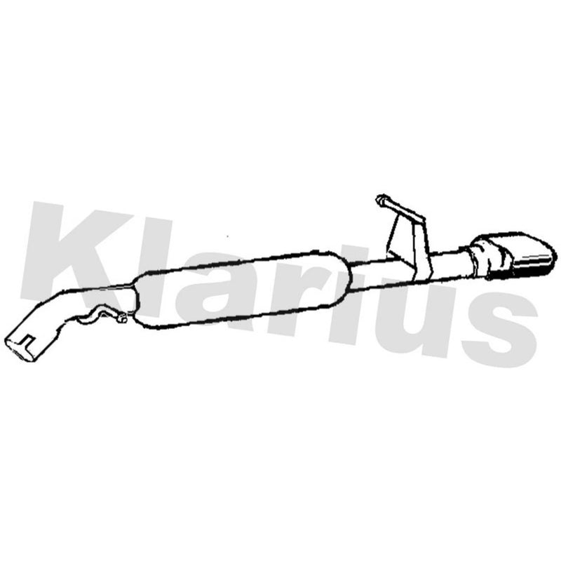 Klarius Box With Tail Pipe Rear PG997G