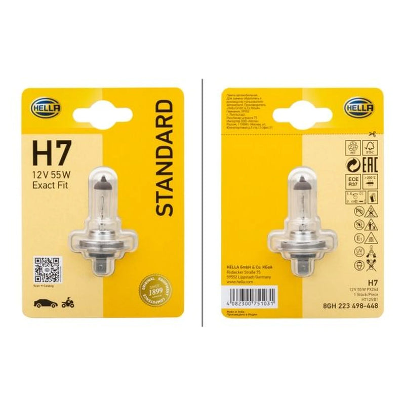Hella Bulb H7 12V 55W PX26D 8GH 8GH 223 498-448