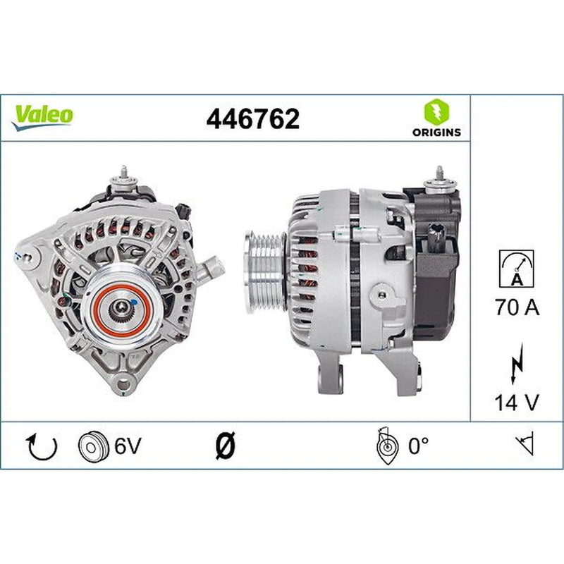 Valeo Car Alternator 12V 446762 OE 270600N070 270600N070C 270600N07000