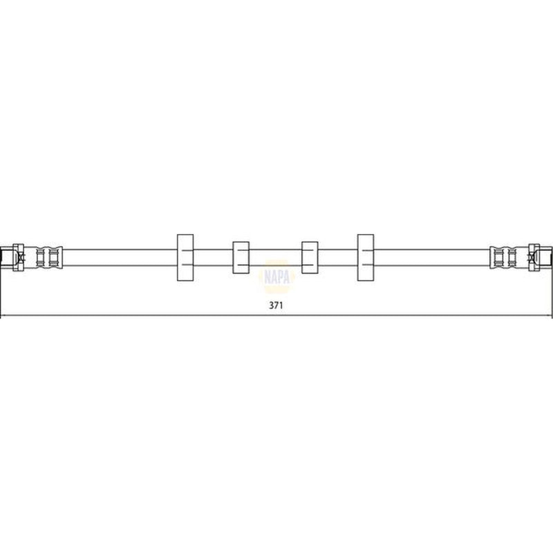 NAPA Brake Hydraulic Hose Line Front NBH1136