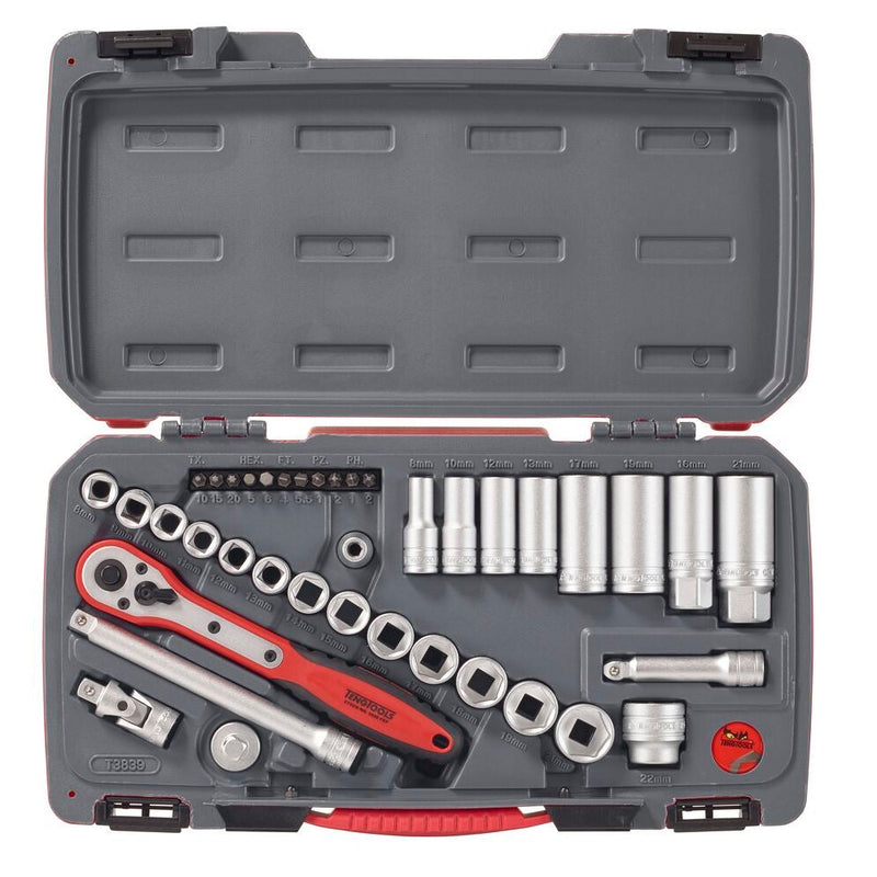 Teng Tools Socket Set MECCA PRO 3/8" Drive 39 Pieces