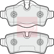 Apec Rear Brake Pad Set PAD1648