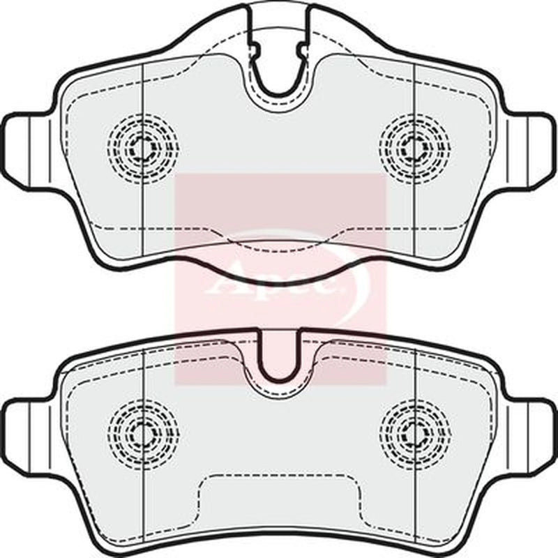 Apec Rear Brake Pad Set PAD1648