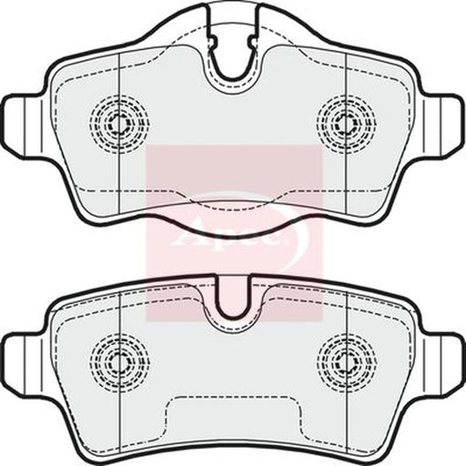 Apec Rear Brake Pad Set PAD1648