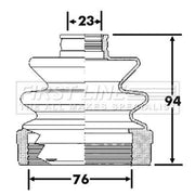 First Line Drive Shaft Bellow Kit Front Left FCB6311