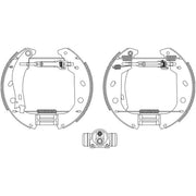 Mintex Brake Shoe Set Axle Kit MSP161