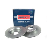 Borg & Beck 2 x Solid Rear Brake Discs BBD4598