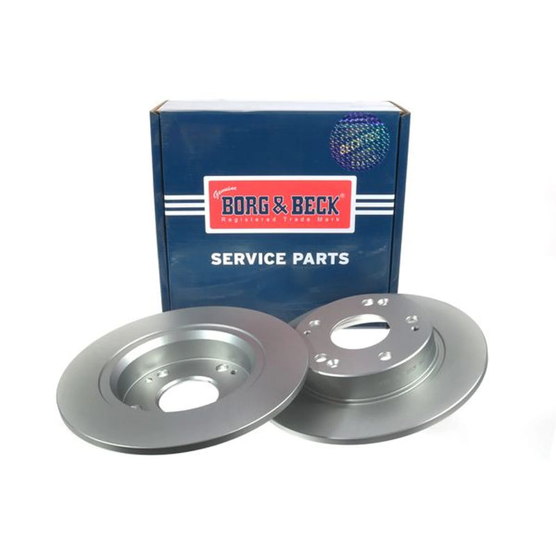 Borg & Beck 2 x Solid Rear Brake Discs BBD4598