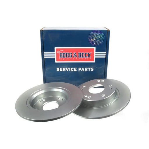 Borg & Beck 2 x Solid Rear Brake Discs BBD4598