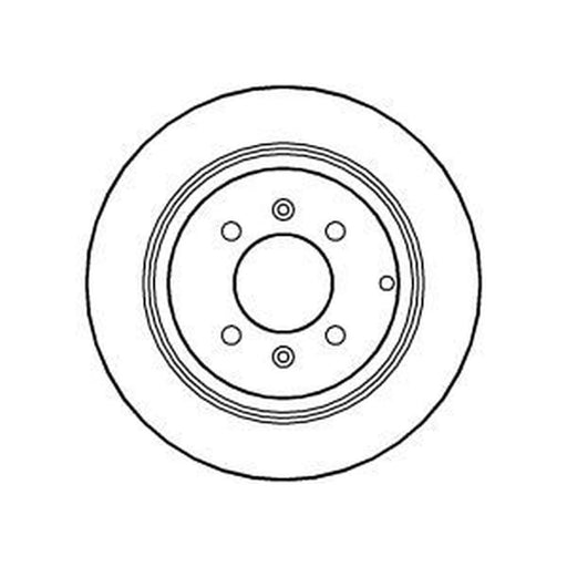 Abtex 2 x Solid Rear Brake Discs BD518S
