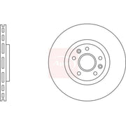 Apec 2 x Vented Rear Brake Discs DSK3857