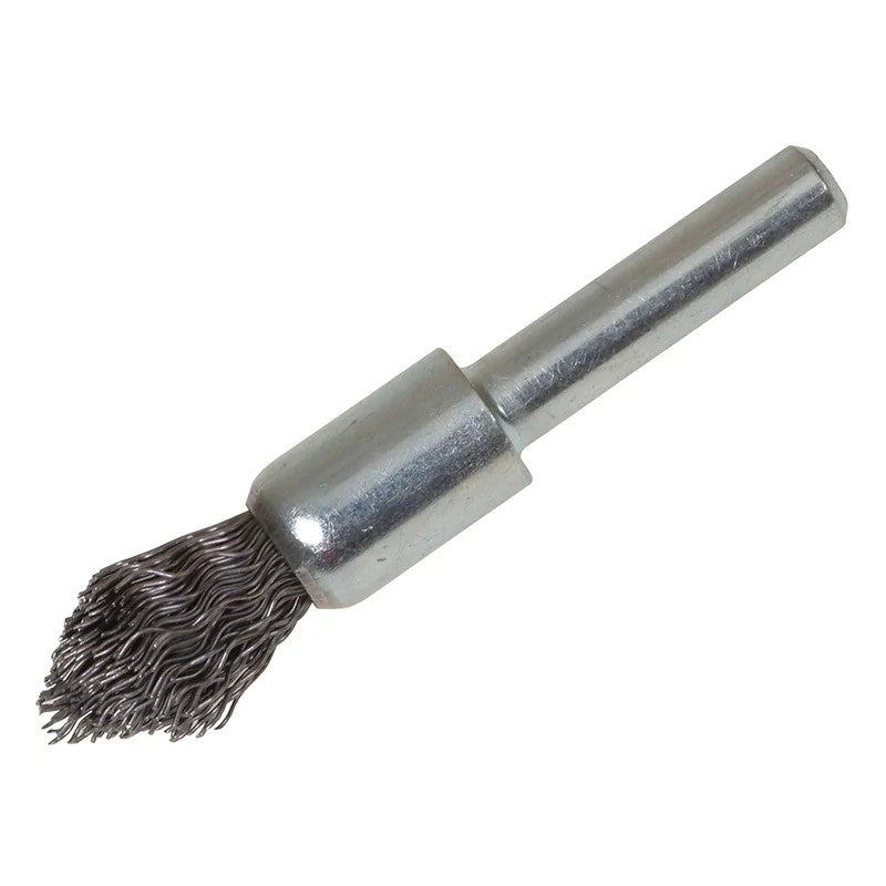 Lessmann Pointed End Brush with Shank 12/60 x 20mm, 0.30 Steel Wire - 451.162