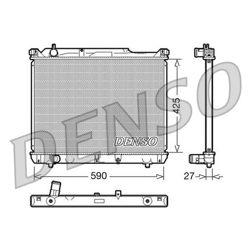 Denso Engine Radiator DRM47019