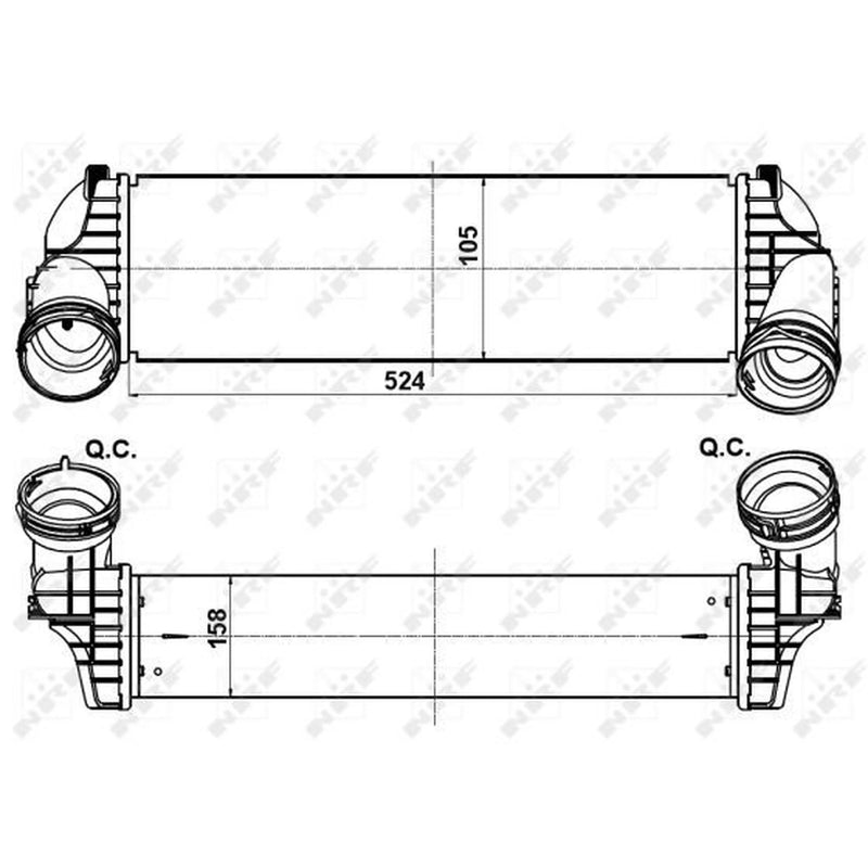 NRF Intercooler (Charge Air Cooler) 30359
