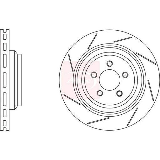 Apec 2 x / Rear Brake Discs DSK3223