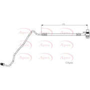 Apec Brake Hydraulic Hose Line Rear Left HOS3881