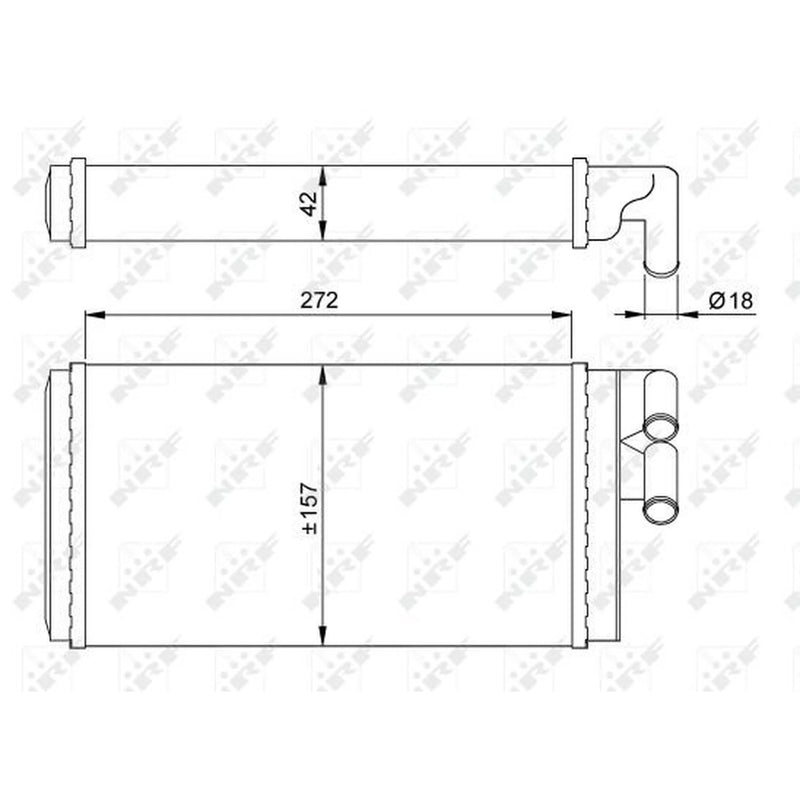 NRF Heater Matrix Core Heat Exchanger 50602