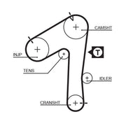 Gates Timing Belt Kit with Rollers K015483XS