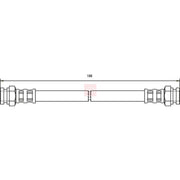 Apec Brake Hydraulic Hose Line Rear HOS3698