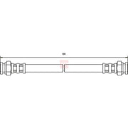 Apec Brake Hydraulic Hose Line Rear HOS3698