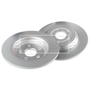 Borg & Beck 2 x Solid Rear Brake Discs BBD5553