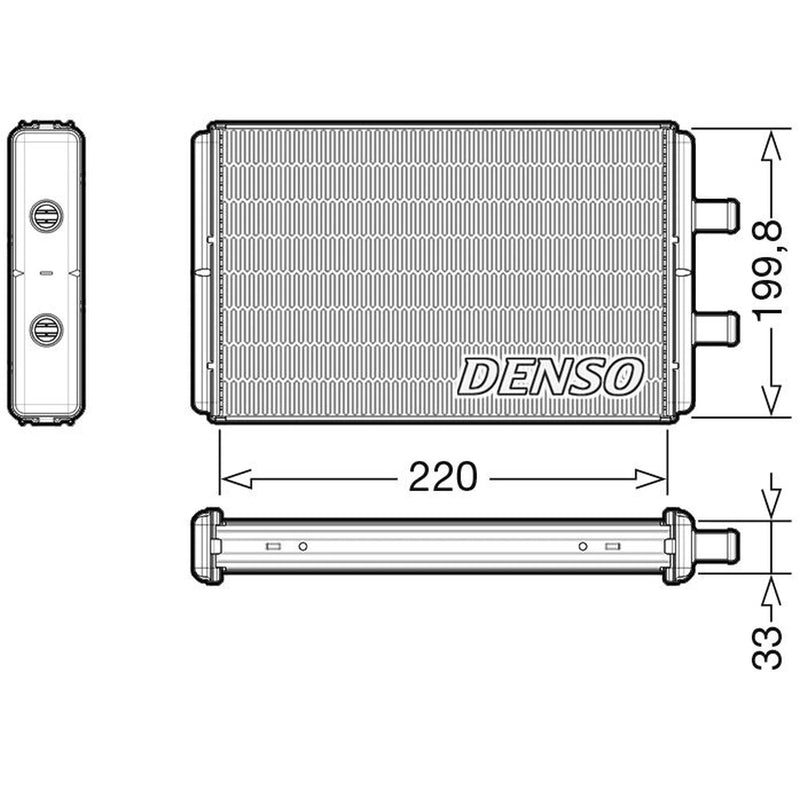 Denso Heater Matrix Core Heat Exchanger DRR12016