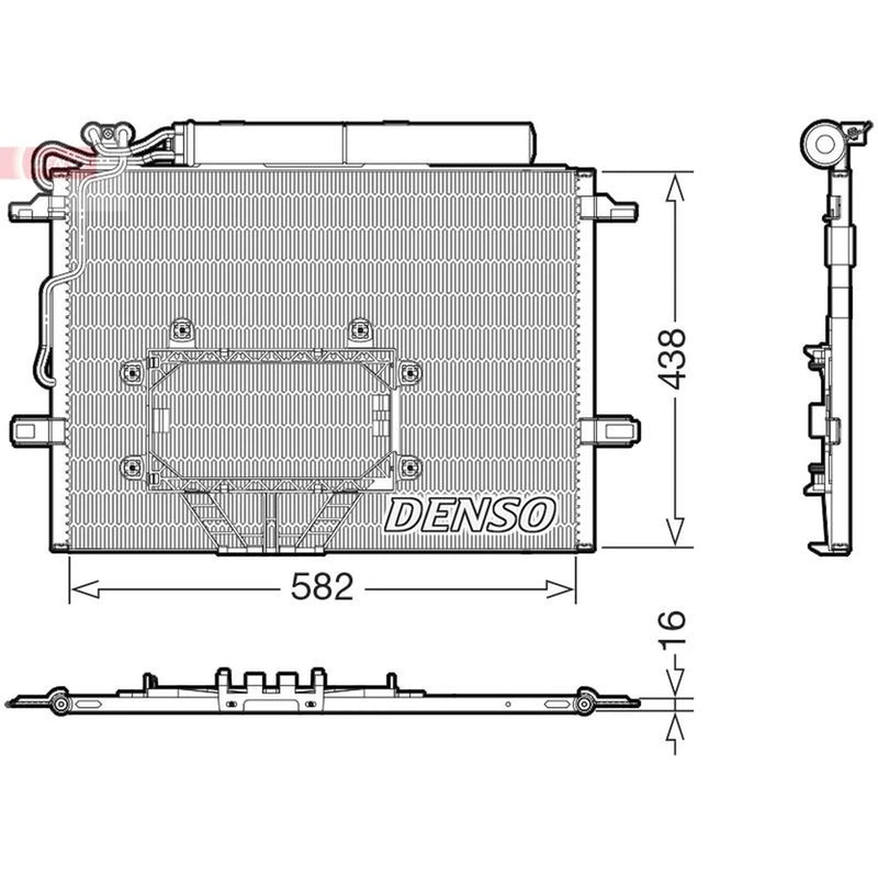 Denso Air Conditioning Condenser DCN17065
