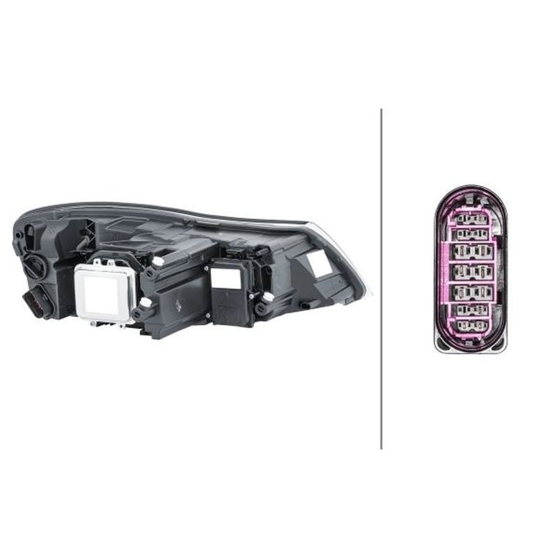 Hella Headlight Headlamp W5W Left 1ZL 247 052-311