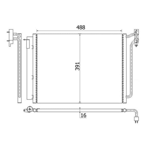 Mahle Air Conditioning Condenser AC 311 001S