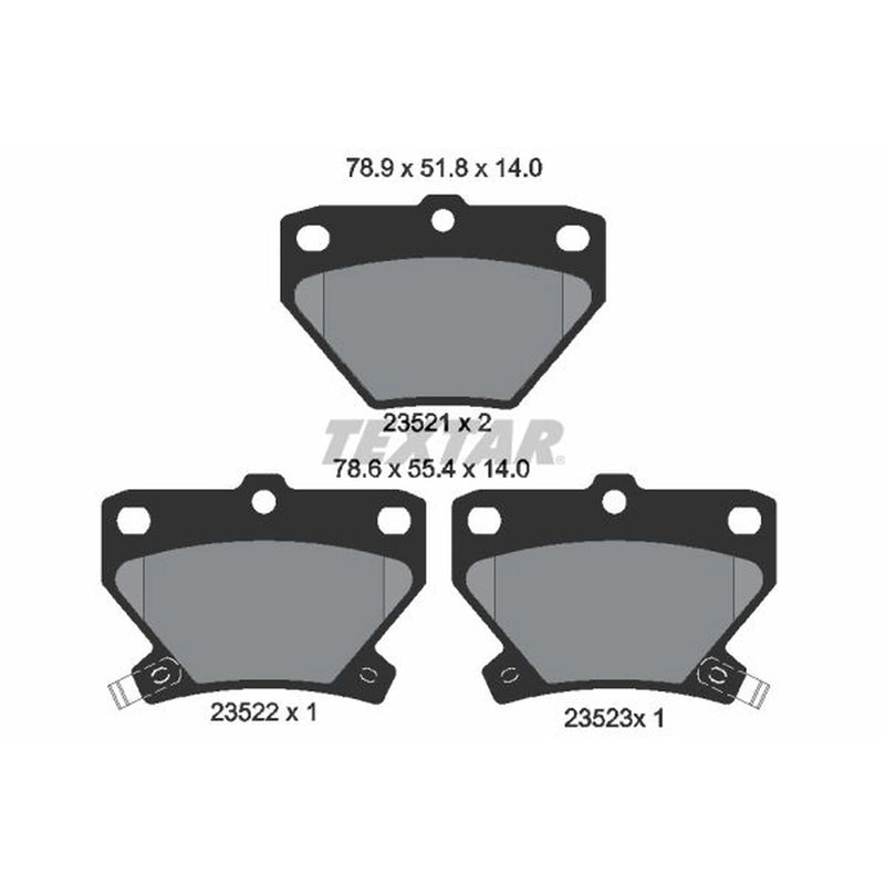 Textar Rear Brake Pad Set 2352101