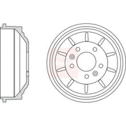 Apec Brake Drum Assembly Rear DRM9962