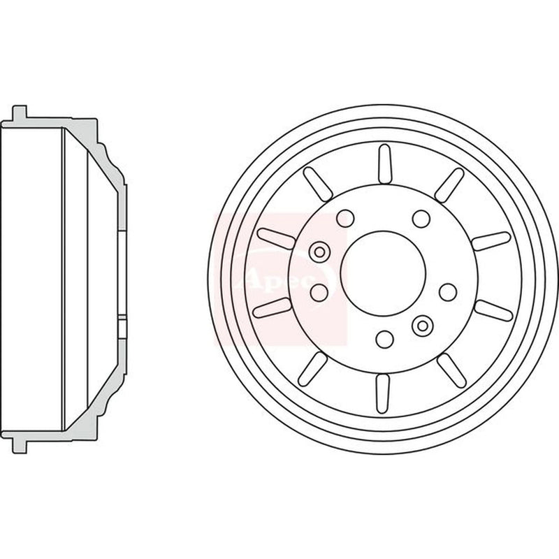 Apec Brake Drum Assembly Rear DRM9962