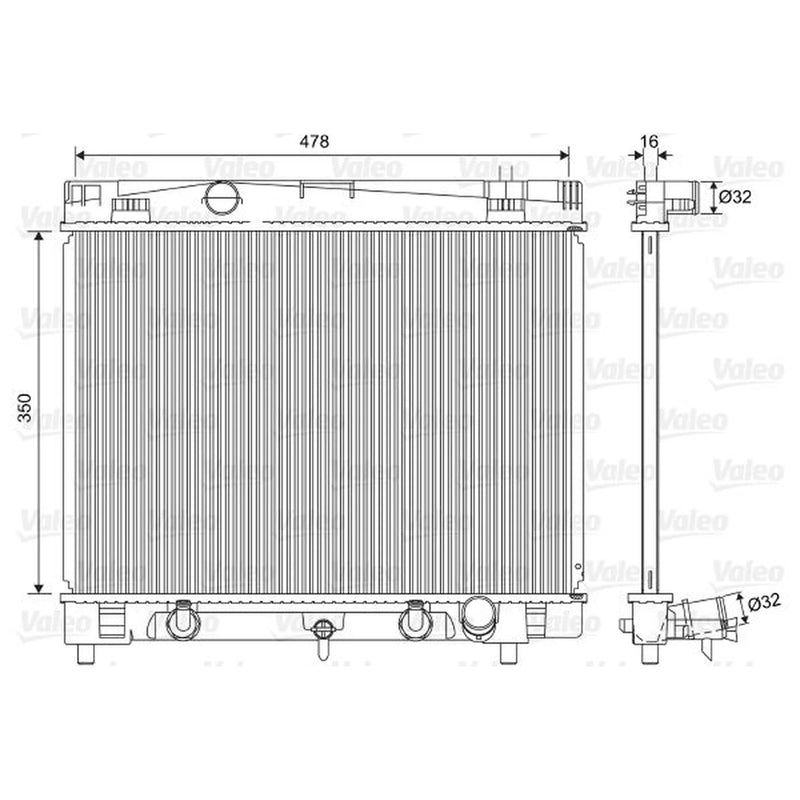 Valeo Engine Radiator 701568
