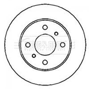 Borg & Beck 2 x Solid Rear Brake Discs BBD4295