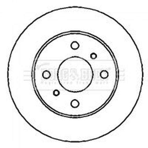 Borg & Beck 2 x Solid Rear Brake Discs BBD4295