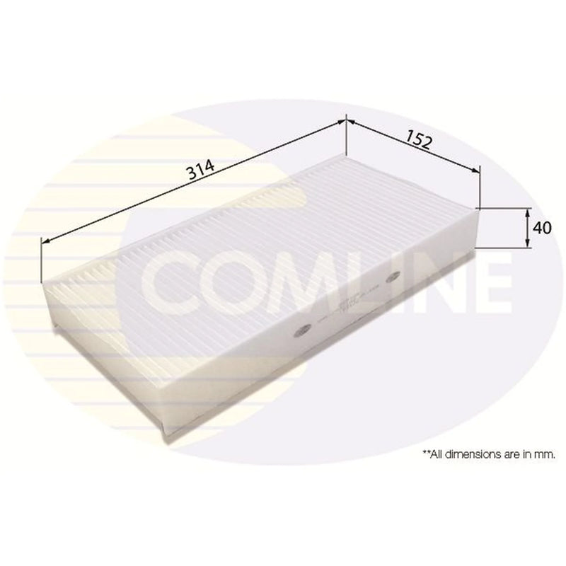 Comline Cabin Air Filter (Pollen Filter) EKF109