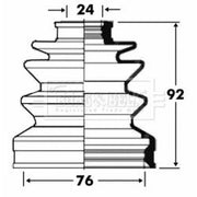 Borg & Beck Drive Shaft Bellow Kit Front Left BCB2815