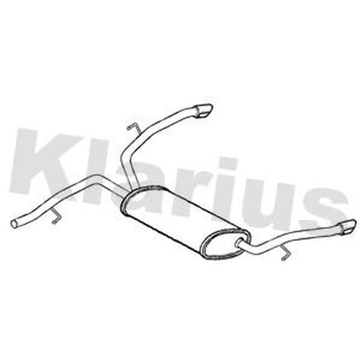 Klarius Box With Tail Pipe Rear PG1082G