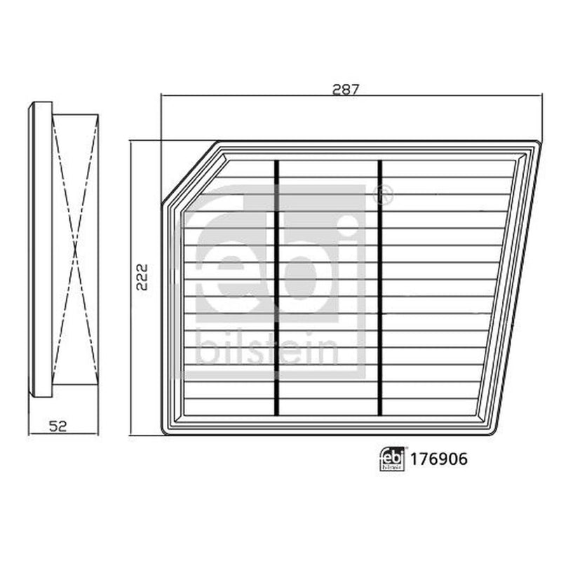 Febi Engine Air Filter 176906
