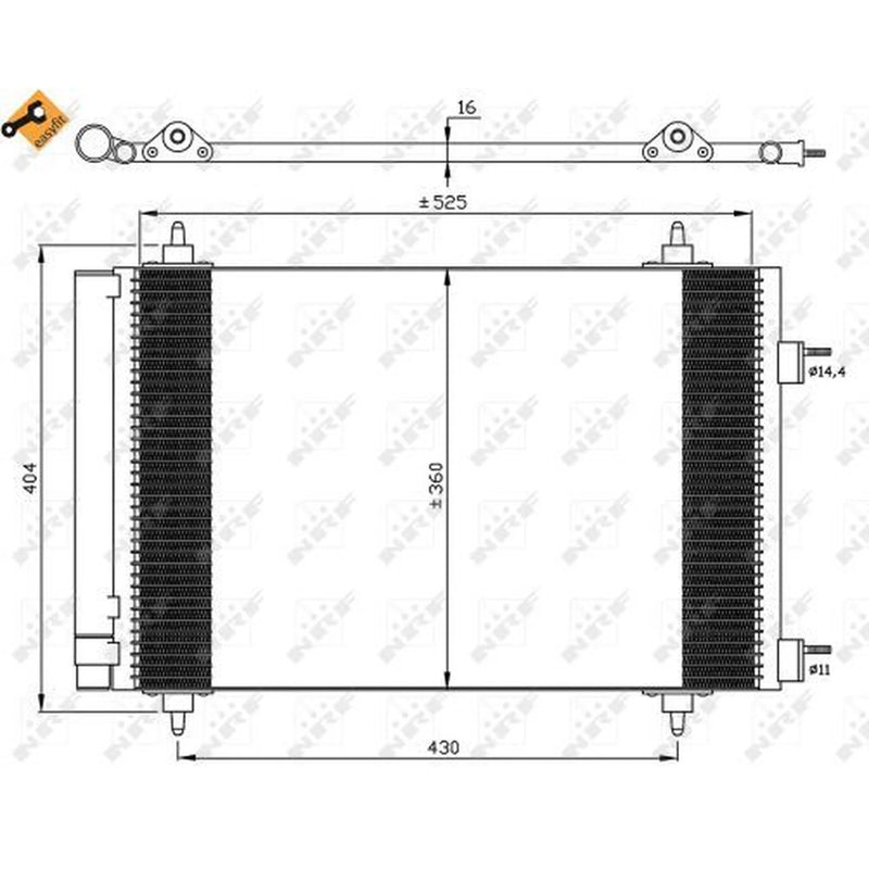 NRF Air Conditioning Condenser 35611