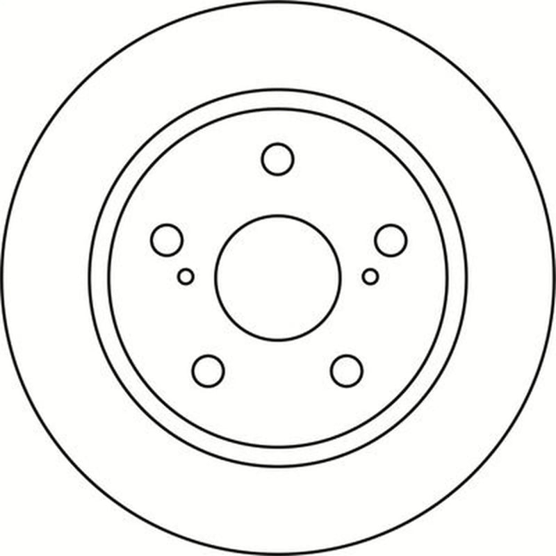 Abtex 2 x Solid Rear Brake Discs BD1453S